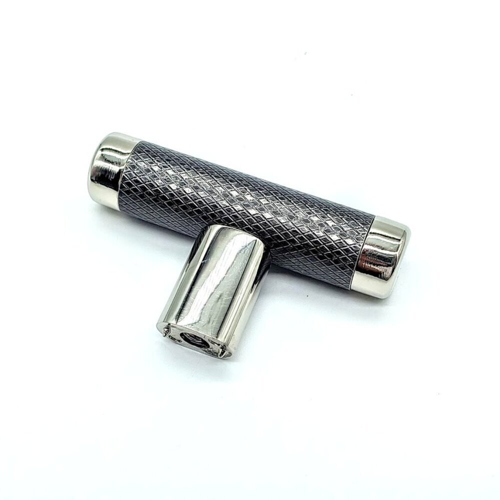 Amerock 2 5/8" Polished Nickel Gunmetal Bar Cabinet Knob